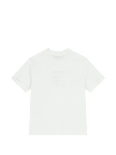 Msgm Logo-embroidered T-shirt In White