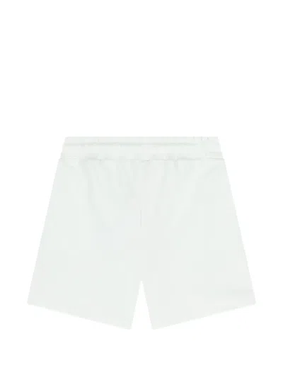 Msgm Graphic Shorts In White