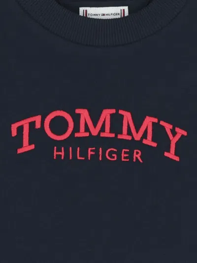 Tommy Hilfiger Junior Embroidered Sweatshirt In Blue