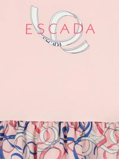 Escada Graphic-pattern Dress In Pink