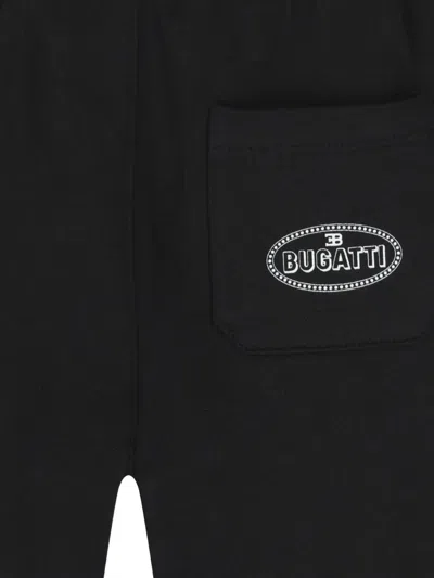 Bugatti Drawstring Logo Shorts In Black
