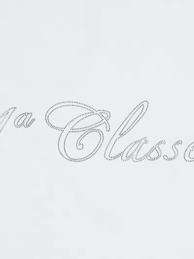 Alviero Martini Script Print Blanket In White