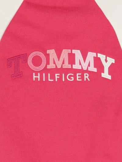 Tommy Hilfiger Junior Buttoned Bomber Jacket In Pink