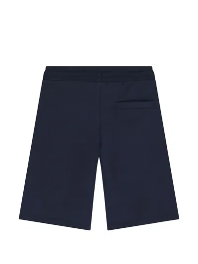 Bugatti Drawstring-waist Logo Shorts In Blue