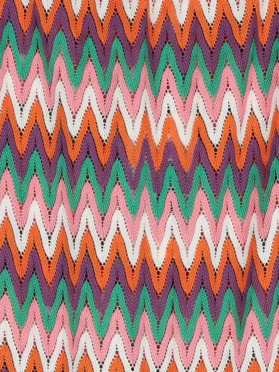 Nessi Byrd Chevron-patterned Playsuit In Multi