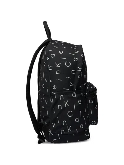 Calvin Klein Logo-print Backpack In Black