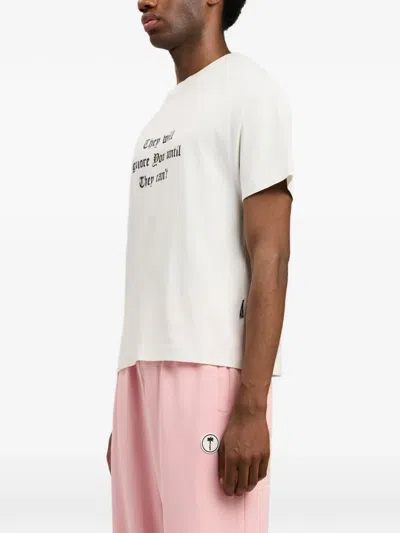 Palm Angels Statement Print T-shirt In White