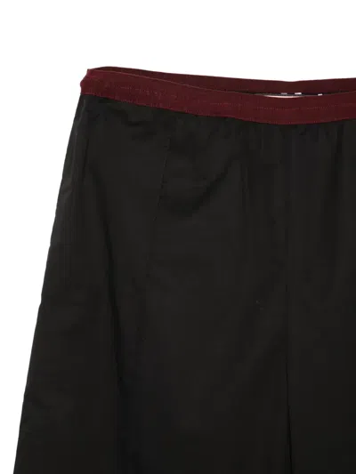 Plan C Elasticated Trousers In Black