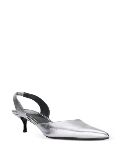 Staud Women's Sebastian Slingback Pumps In Pewter In Gray
