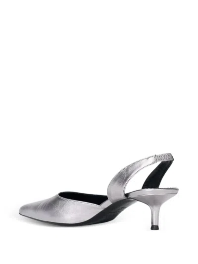 Staud Women's Sebastian Slingback Pumps In Pewter In Gray