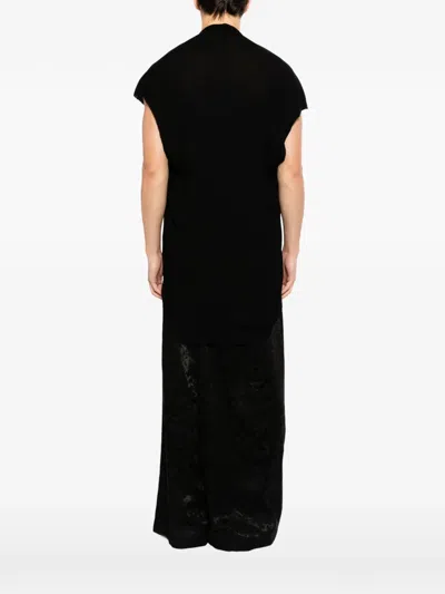 Julius Sit Neck T-shirt In Black