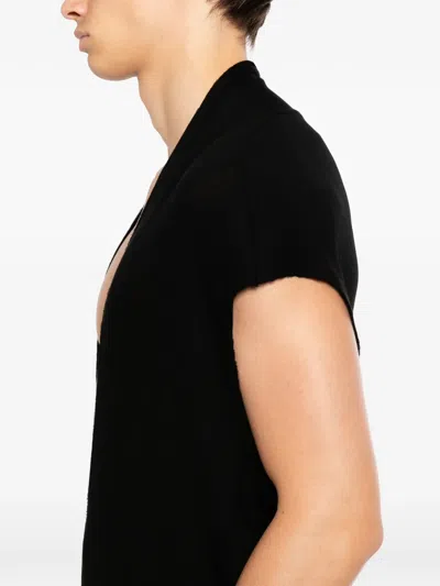 Julius Sit Neck T-shirt In Black