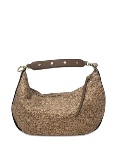 Borbonese Medium Frame Hobo Shoulder Bag In Neutral