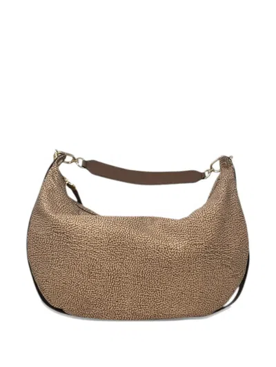 Borbonese Medium Frame Hobo Shoulder Bag In Neutral