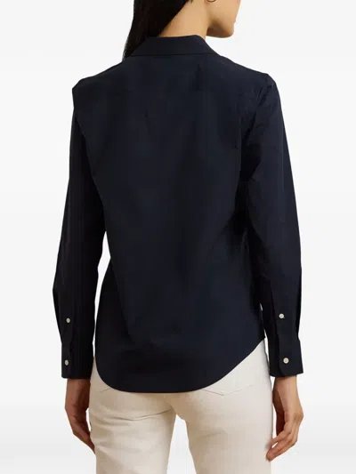 Ralph Lauren Button Front Shirt In Blue