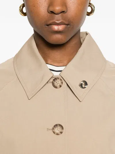 Ottod'ame Patch-pocket Buttoned Jacket In Brown
