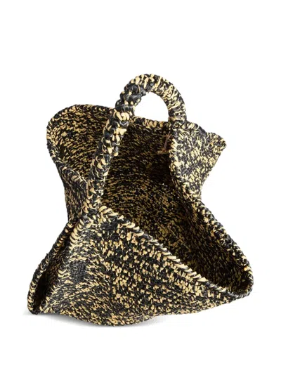 Khaite Lotus Medium Viscose Raffia Tote Bag In Multi