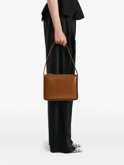 Khaite Lori Squared Bag In Brown