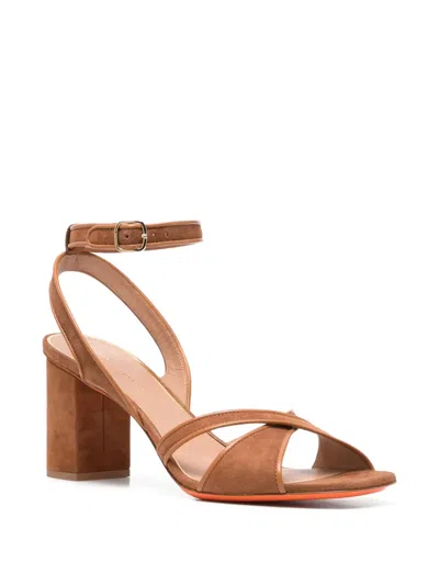 Santoni Ankle Strap Sandals In Multi