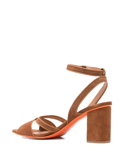 Santoni Ankle Strap Sandals In Multi