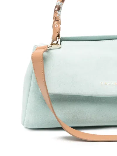 Orciani Light Blue Sveva Medium Satchel In Blue