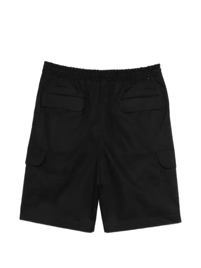 Pt Torino Cargo-pocket Drawstring Shorts In Black
