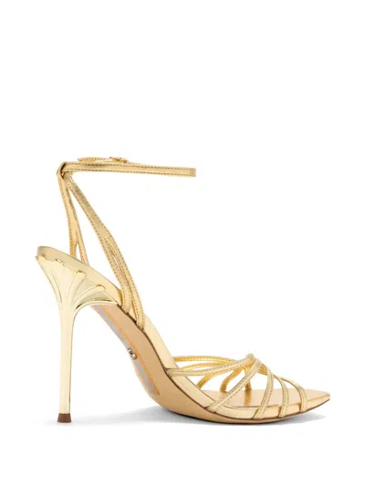 Sam Edelman Lili Heels Amber Gold Leather In Multi