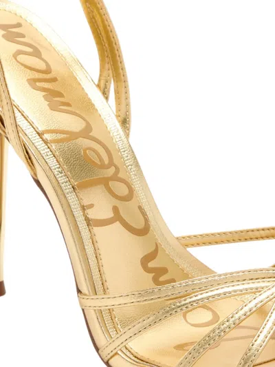 Sam Edelman Lili Heels Amber Gold Leather In Multi