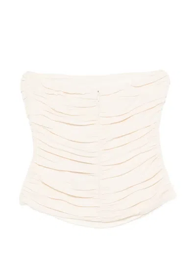 Herskind Ringo Ruched Top In White