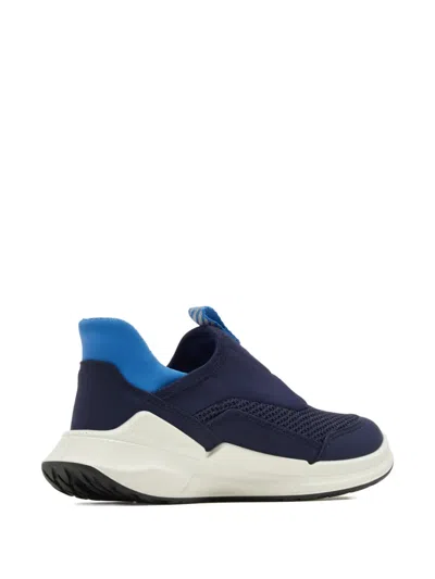 Ecco Mesh-panel Sneakers In Blue