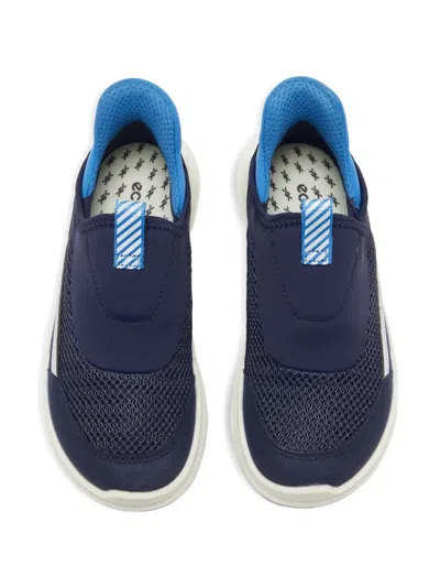 Ecco Mesh-panel Sneakers In Blue