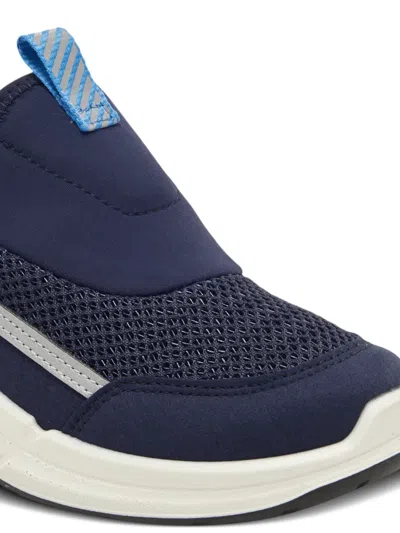Ecco Mesh-panel Sneakers In Blue