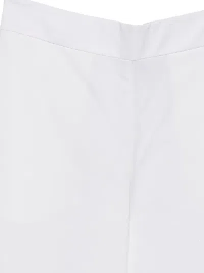 Alpha Studio Flared Trousers In White
