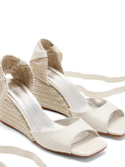 Castañer Brittany Wedge Espadrilles In Neutral