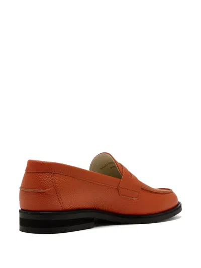 Duke & Dexter Basketball Penny Loafers In Brown