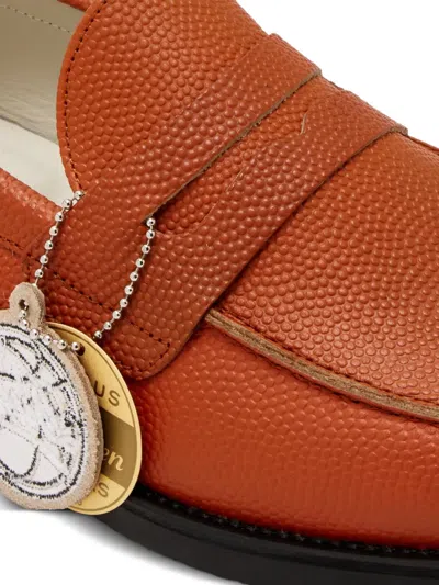 Duke & Dexter Basketball Penny Loafers In Brown