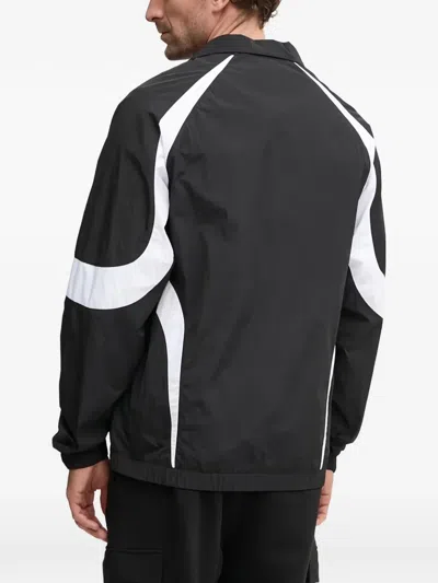Fila Zip Stripe Jacket In Black