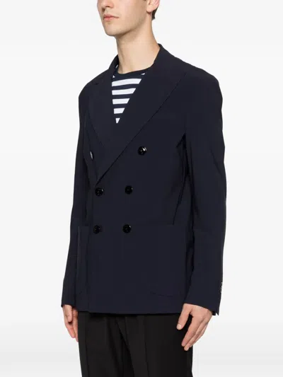 P.m.d.s Double-breasted Blazer In Black