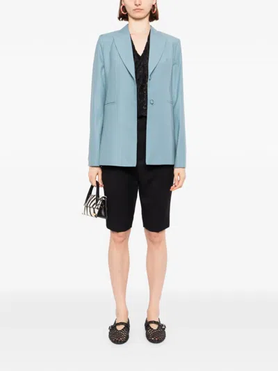 Blaklace Button-up Blazer In Blue