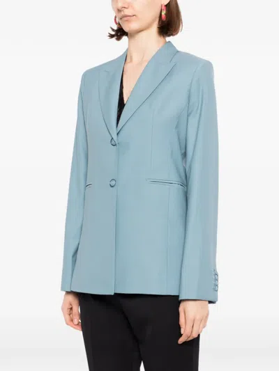 Blaklace Button-up Blazer In Blue