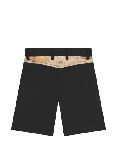 Alviero Martini 1ᴬ Classe Geo Map Shorts In Black