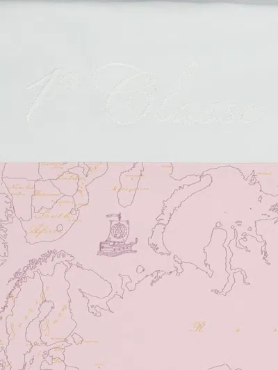 Alviero Martini Map-print Sleeping Bag In Pink