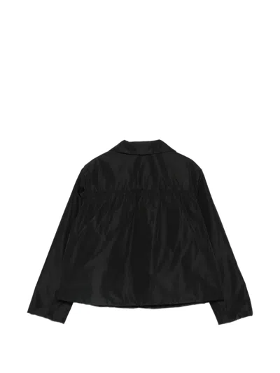 Aspesi Buttoned Long-sleeve Jacket In Black