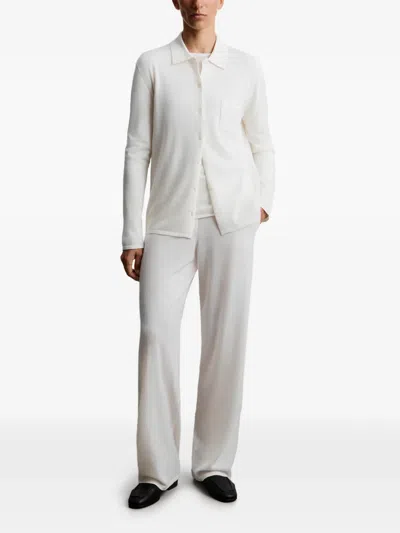 12 Storeez Drawstring Trousers In White