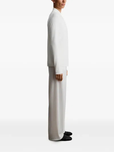 12 Storeez Drawstring Trousers In White