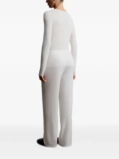 12 Storeez Drawstring Trousers In White