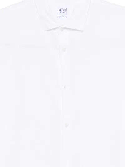 Fedeli Buttoned Shirt In White