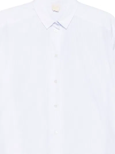 Aspesi Camicia In Popeline Di Cotone In White