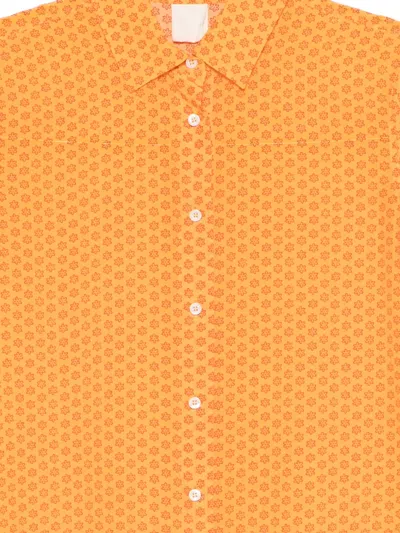 Aspesi Patterned Shirt In Orange