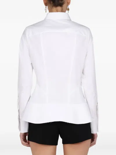 Givenchy Cotton Poplin Shirt With Insert In White